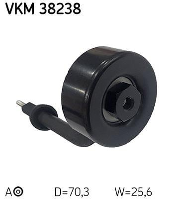 Galet tendeur de courroie d'accessoire SKF ref. VKM 38238